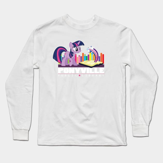 Ponyville Public Library Long Sleeve T-Shirt by reidavidson